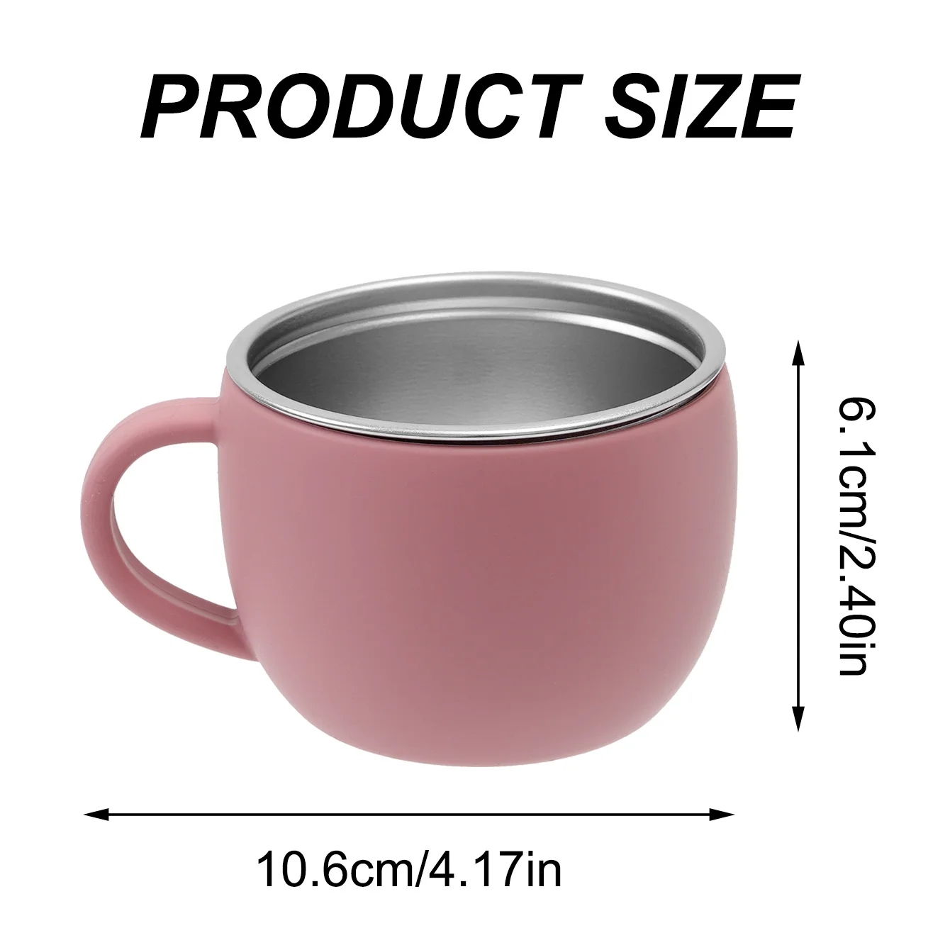 Taza infantil de acero inoxidable con silicona desmontable sin BPA - imagen 5