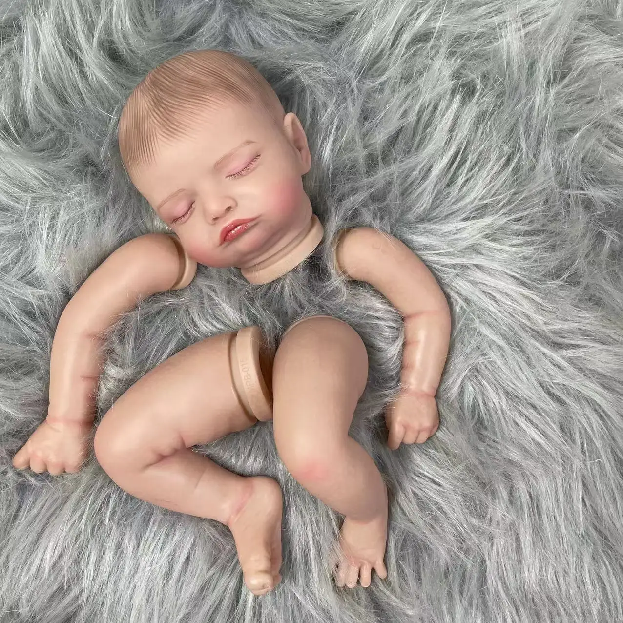 Rosalie - Muñeco reborn de vinilo realista con cuerpo de tela