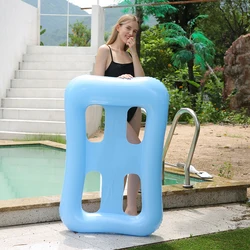 Hamaca hinchable de agua para piscina con flotadores laterales
