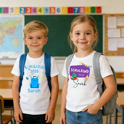 Camiseta personalizada primer día de clases para niños y niñas
