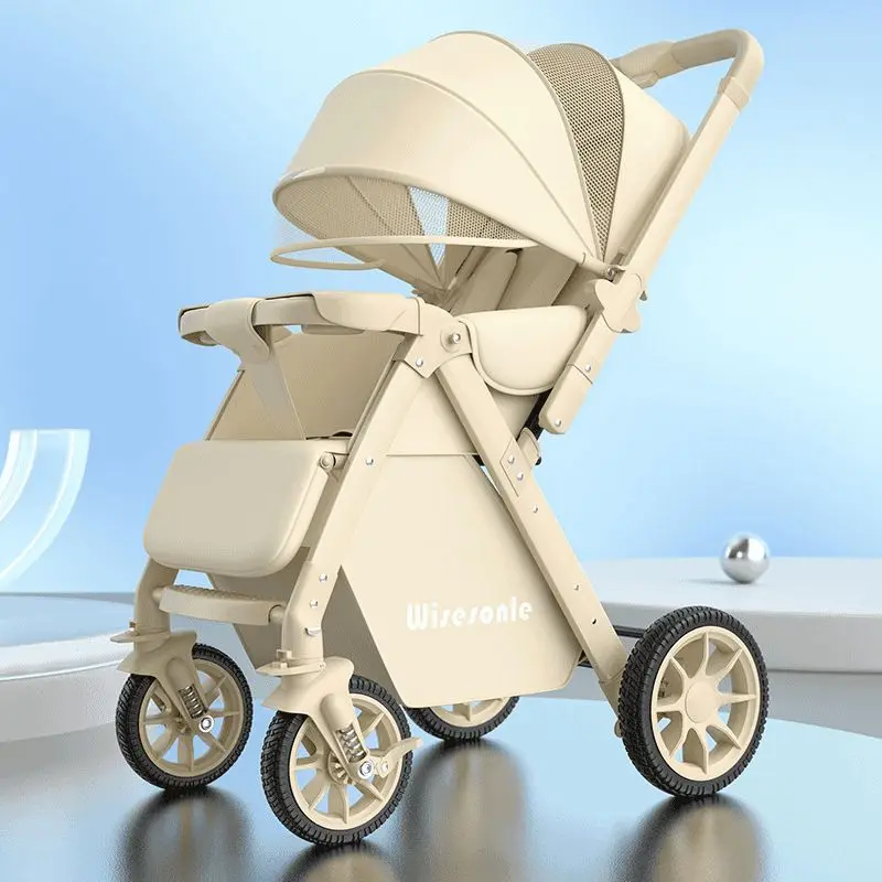 Cochecito de bebé con asiento reclinable ligero plegable bidireccional - imagen 2