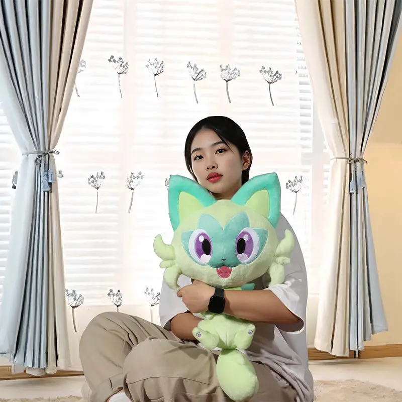 Peluche Sprigatito Pokémon suave, almohada coleccionable de regalo - imagen 4