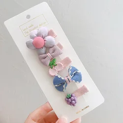 Horquillas decoradas con lazo para pelo de niña