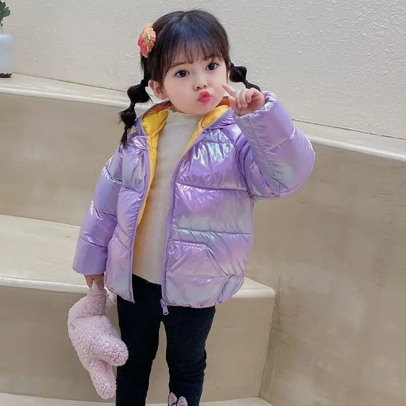 Chaqueta de plumón con capucha para niña – Abrigo invierno