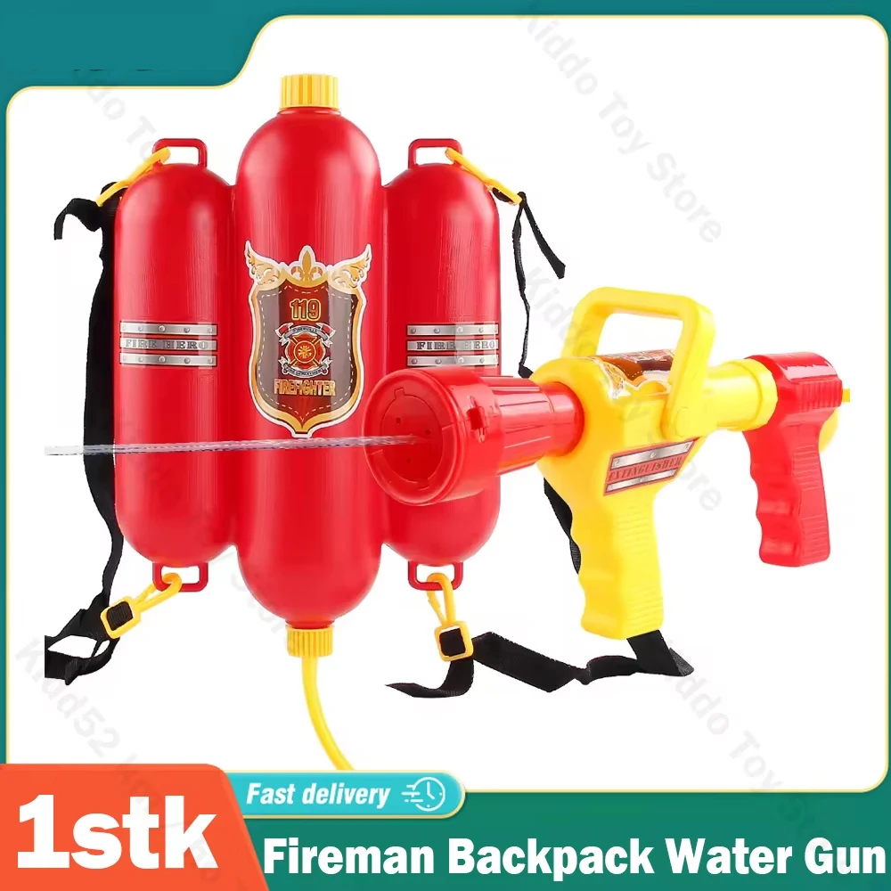 Mochila de bombero con pistola de agua para niños – Juguete exterior - imagen 5