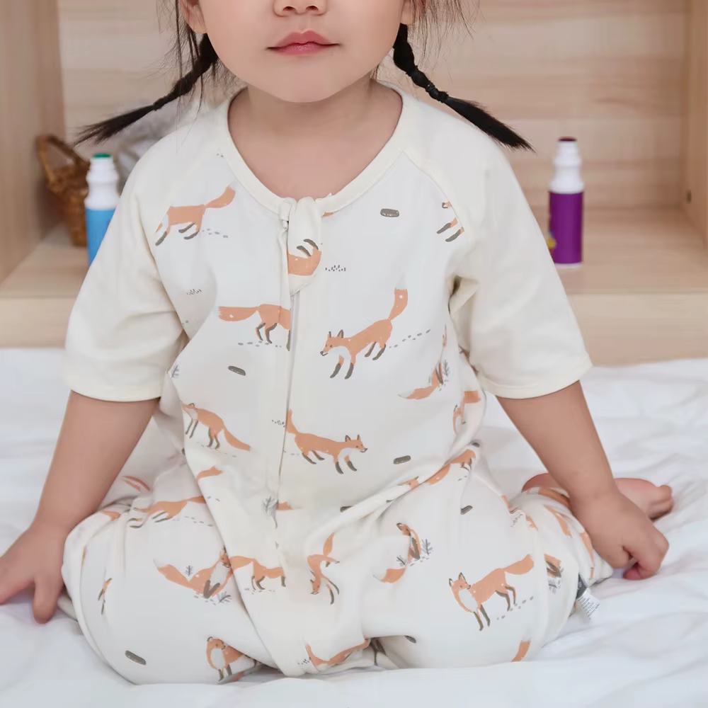 Saco de dormir veraniego para peques 1-4 años, manga corta apertura - imagen 5