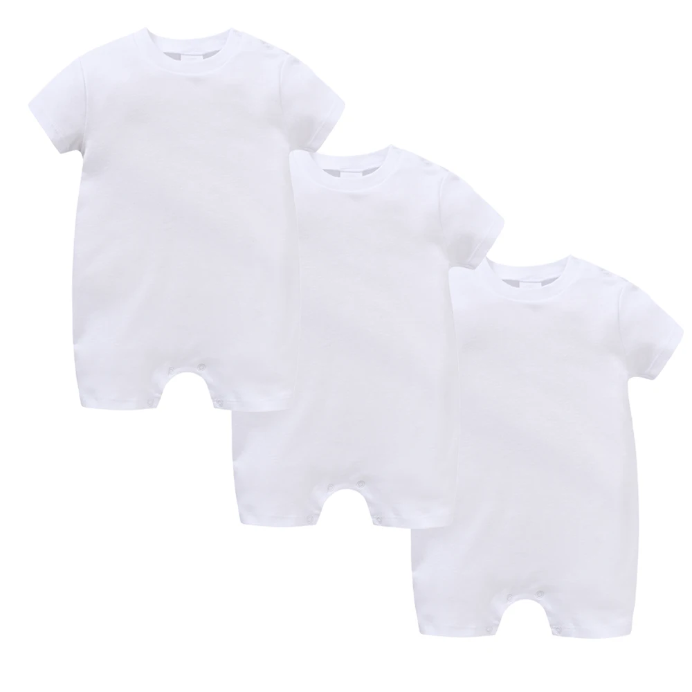 Mameluco unisex de algodón para recién nacido de manga corta verano - imagen 4