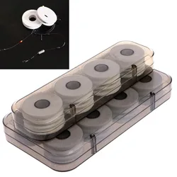 Caja translúcida magnética para bobinas de línea de pesca