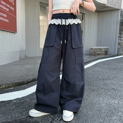 Pantalones de verano con encaje para niños y niñas casuales