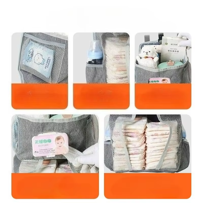 Bolsa colgante cuna para organizar pañales y ropa de bebé