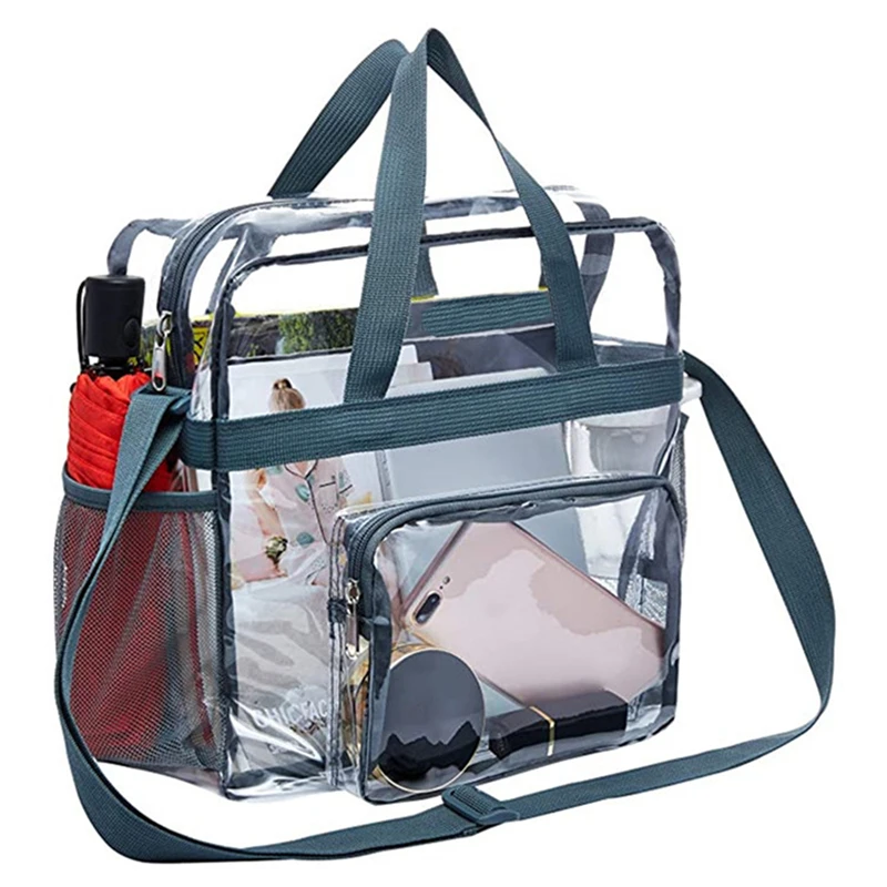 Bolso bandolera transparente PVC para mujer – Gran capacidad portá til