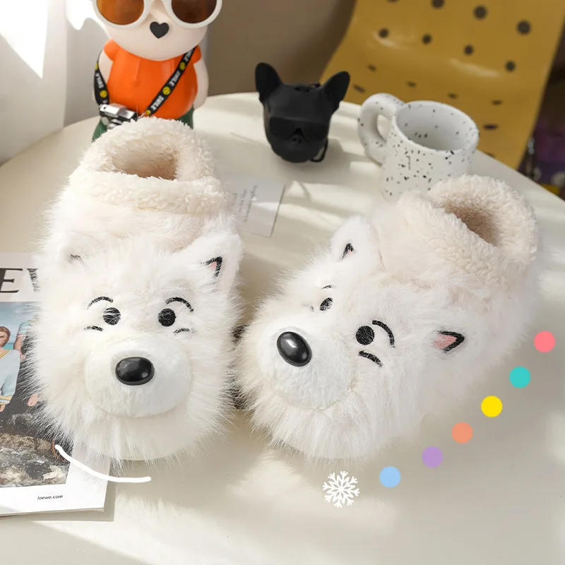 Zapatillas perro dibujos animados antideslizantes para casa - imagen 2