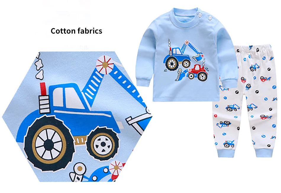 Pijama azul con animales