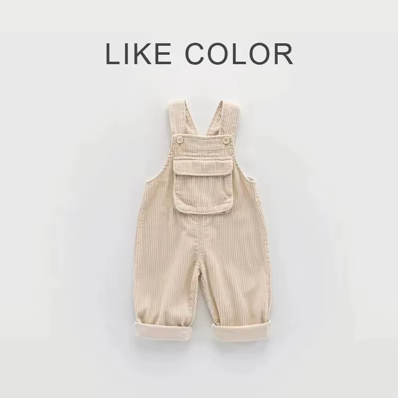 Mono de pana coreano para niños y niñas, cálido y reversible - imagen 5