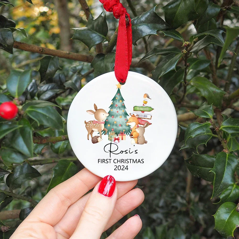 Adorno navideño personalizado de cerámica para el primer Nadal del bebé - imagen 4