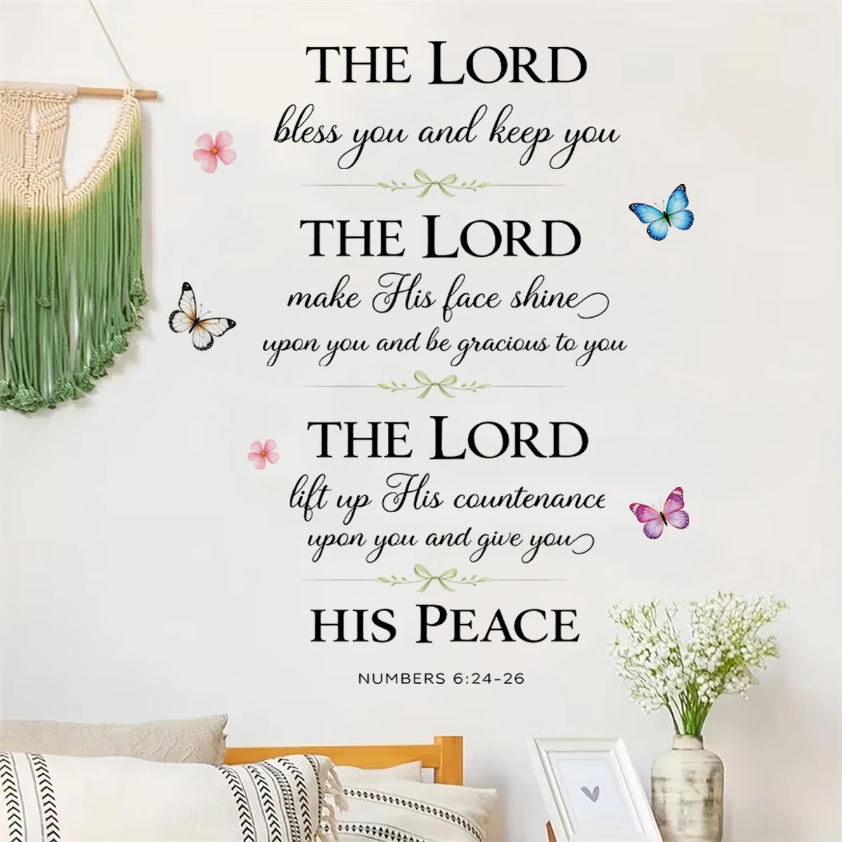 De Heer Pegatinas de pared con números y versículos bíblicos - imagen 3
