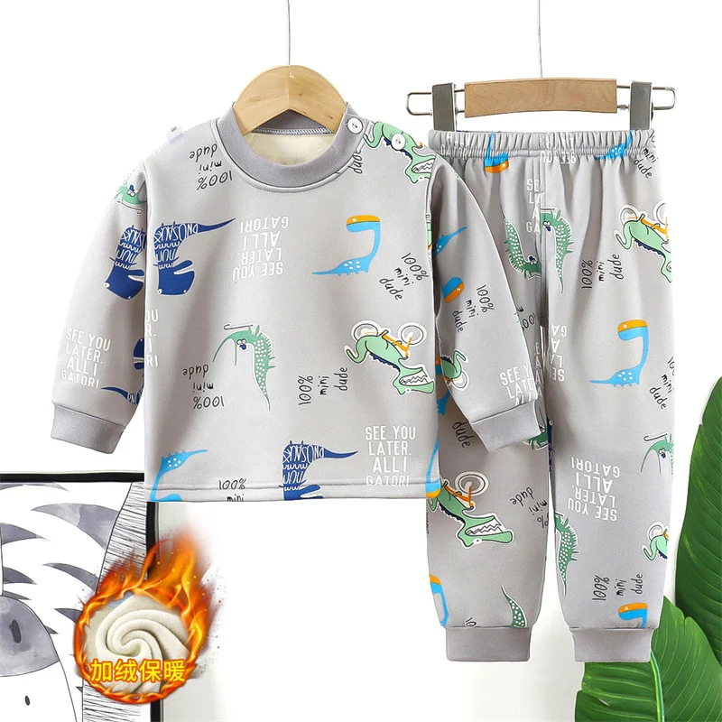 Conjunto abrigo acolchado infantil con diseños animados