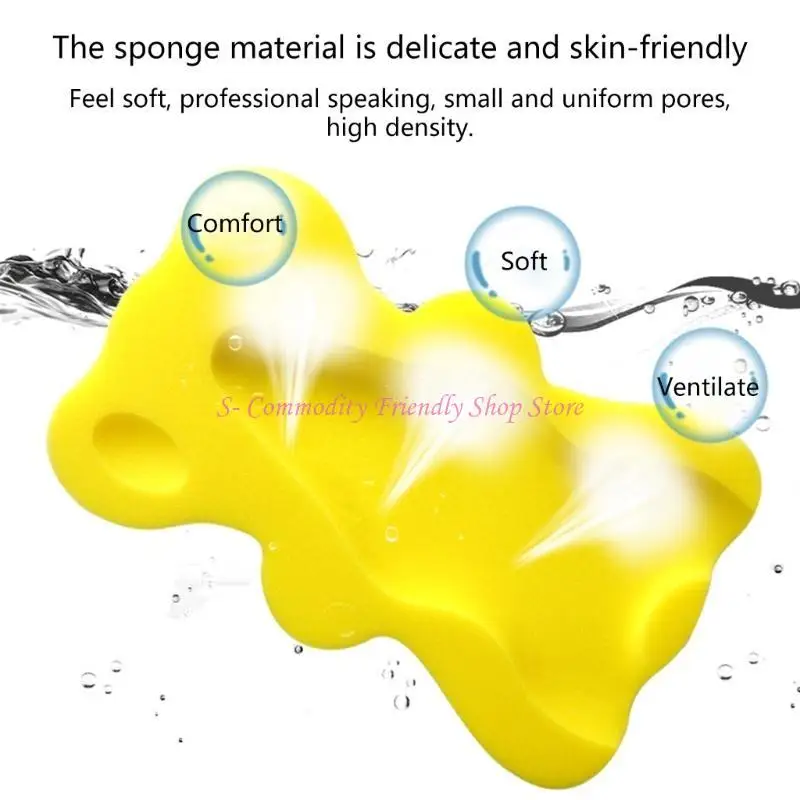 Esponja acolchada de baño con forma de oso para niño – Suave y divertida - imagen 2