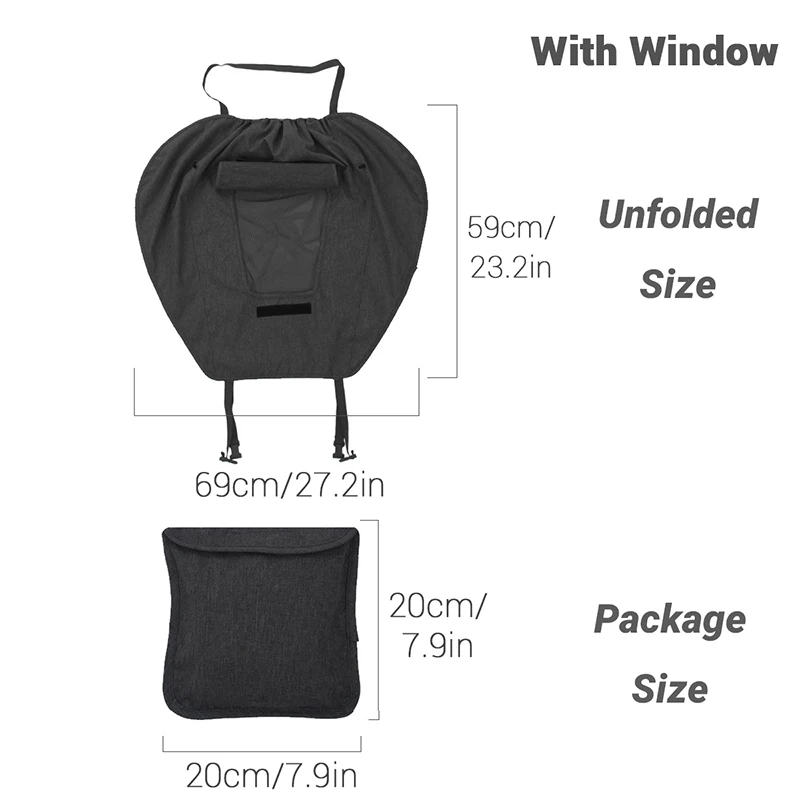 Cochecito de bebé universal con cubierta parasol impermeable y UV - imagen 5