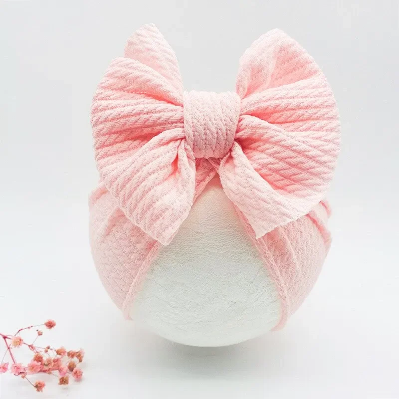 Gorro turbante para bebé recién nacido con lazo suave y elástico
