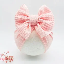 Gorro turbante para bebé recién nacido con lazo suave y elástico