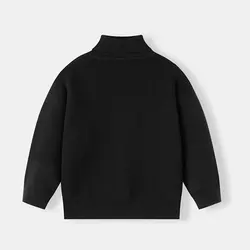 Jersey de punto cuello alto cálido para niños en invierno