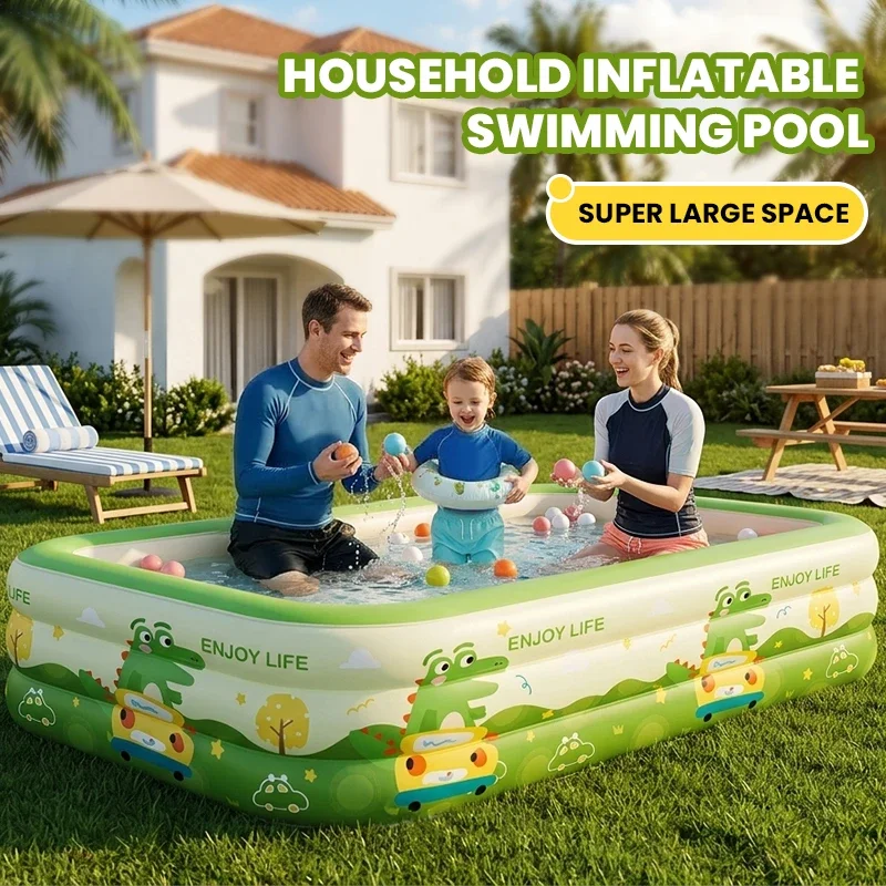 Piscina infantil inflable de paredes gruesas para jardín y hogar - imagen 5