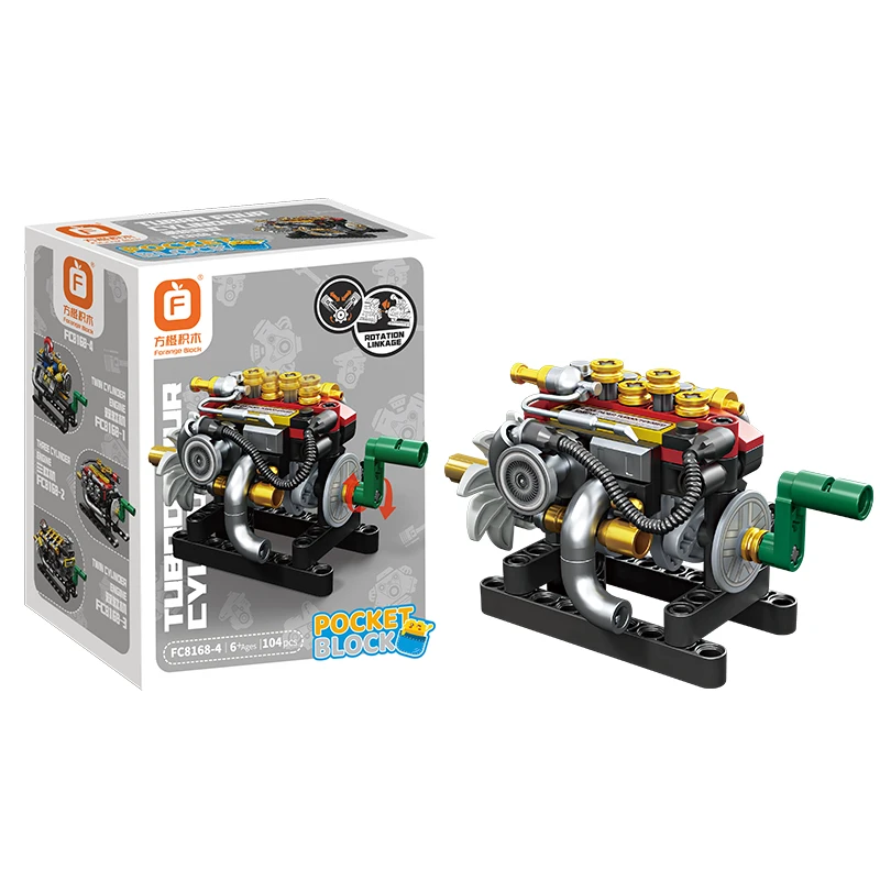 Bloques de construcción motor coche DIY para niños - imagen 5