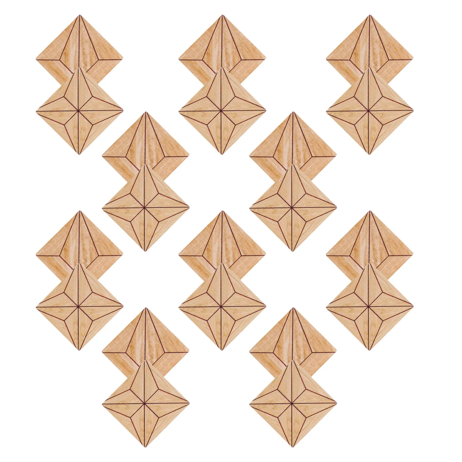 Láminas de suelo para casa de muñecas de madera retro vintage - imagen 2
