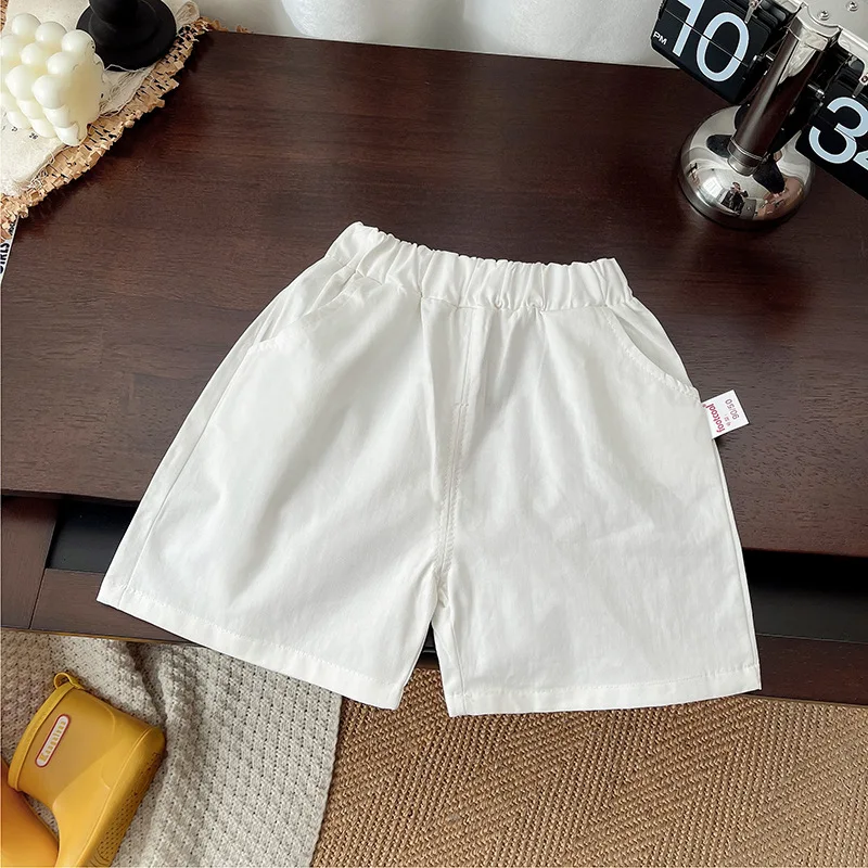 Conjunto de verano niño: camiseta manga corta a rayas y pantalón corto - imagen 2