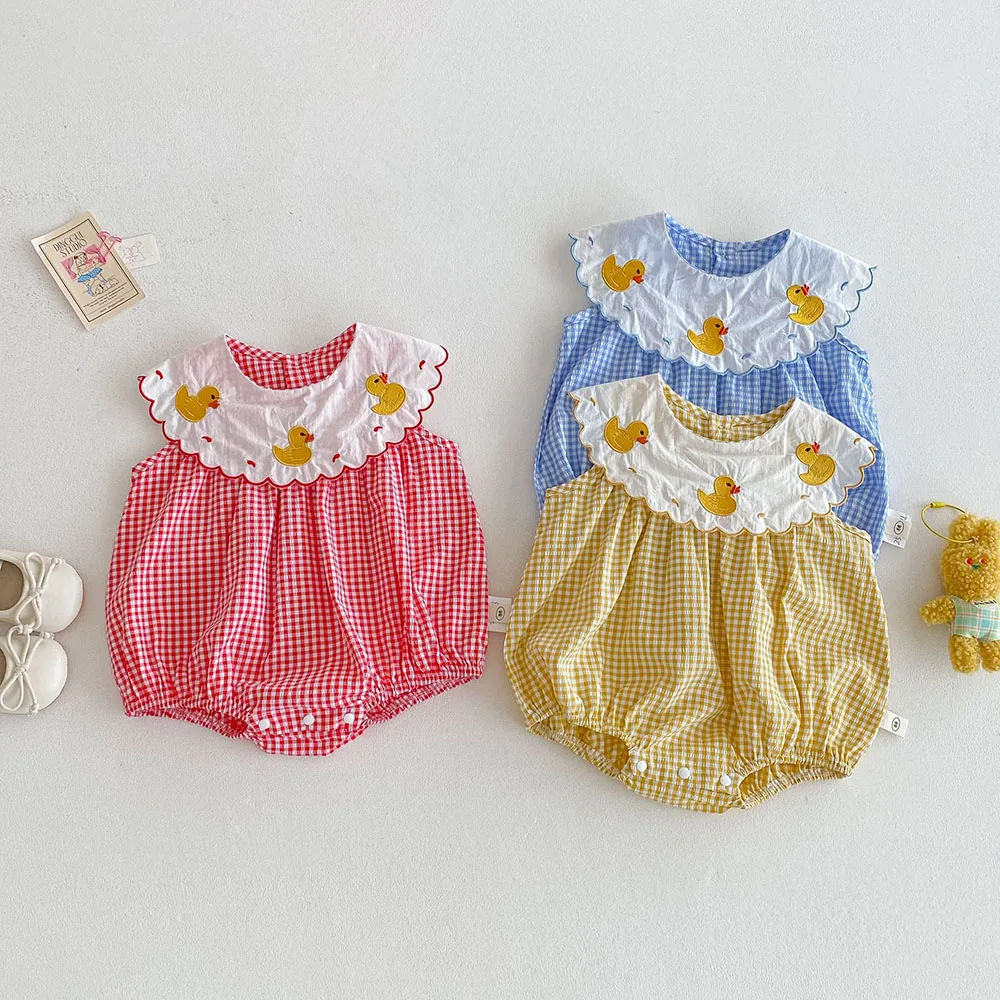 Body sin mangas para niña - Cuello Peter Pan verano 0-2 años - imagen 2