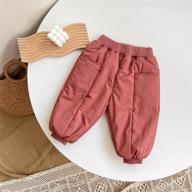 Pantalones cálidos para niñas de algodón