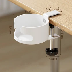 Soporte para vasos de escritorio con abrazadera giratoria y ajustable