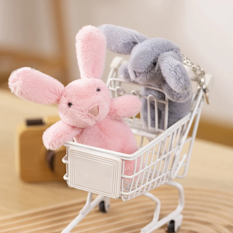 Llavero de peluche de conejo pequeño para niños, regalo - imagen 4