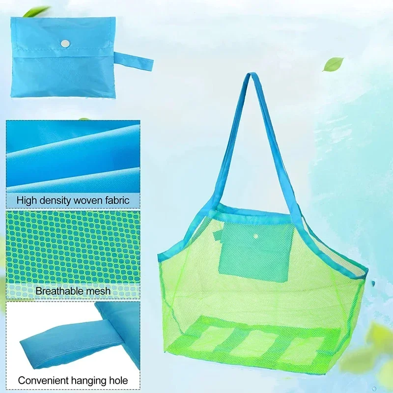 Bolsa de playa grande con malla para niños – Resistente a la arena - imagen 2