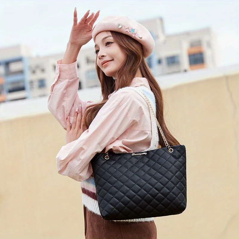 Bolso de hombro moderno gran capacidad para mujer, casual - imagen 4