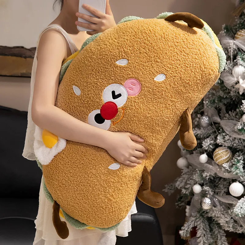 Cojín peluche hot dog para sofá, regalo de cumpleaños para niños - imagen 5