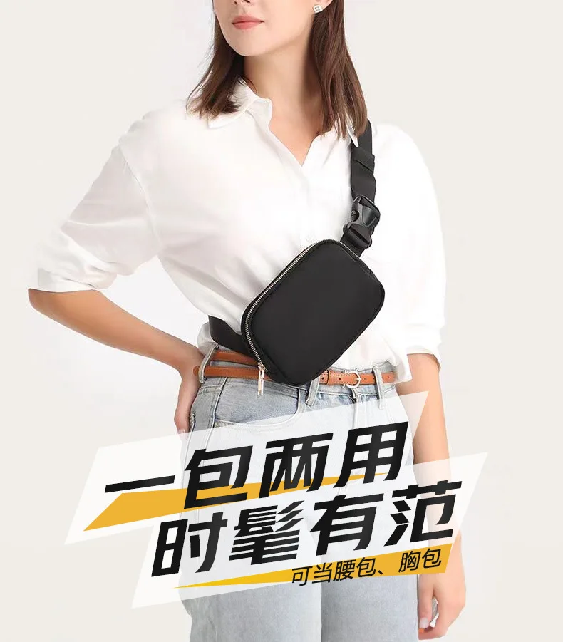 Riñonera impermeable para exteriores para mujer, estilo deportivo