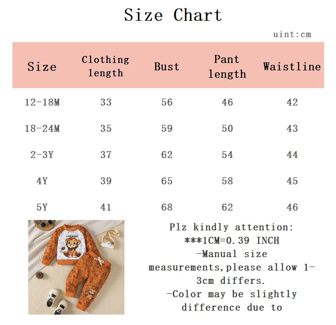 Conjunto infantil de león para primavera: sudadera y pantalón - imagen 5