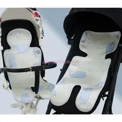 Funda de asiento transpirable de seda helada para cochecito bebé