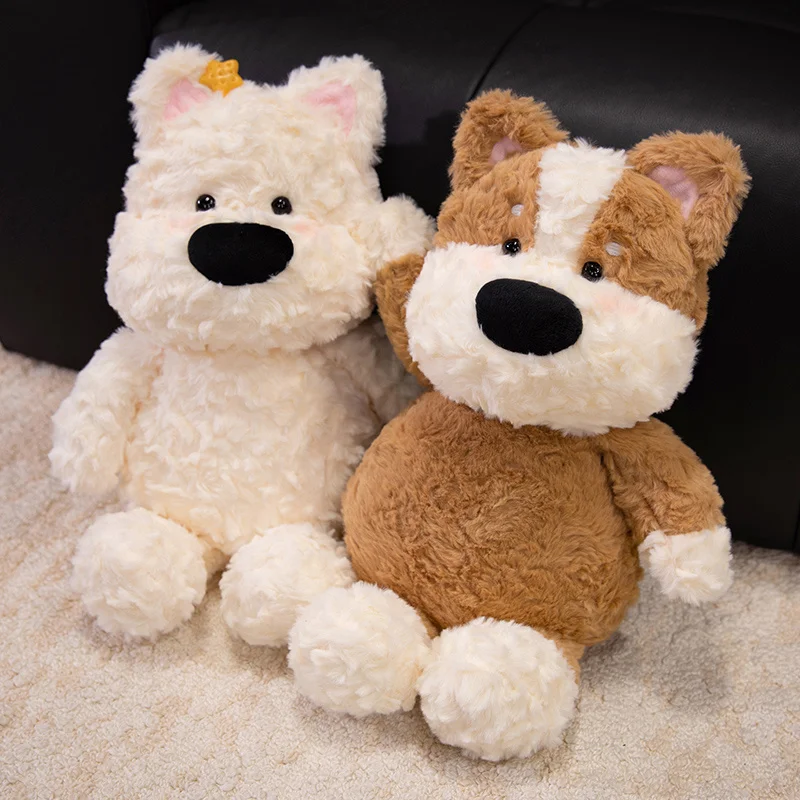 Peluche West Highland White Terrier con accesorios de ropa - imagen 5
