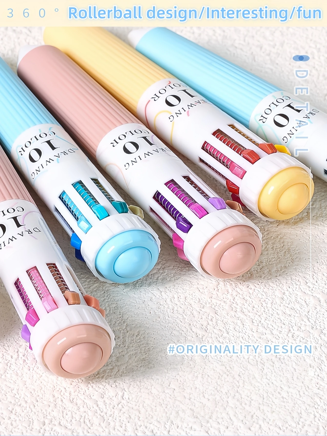 Ejemplo de dibujo y lettering creativo con los colores del set