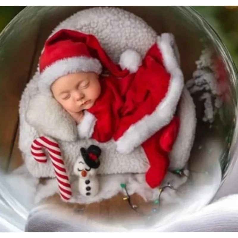 Pelele de Navidad de terciopelo con sombrero para niña