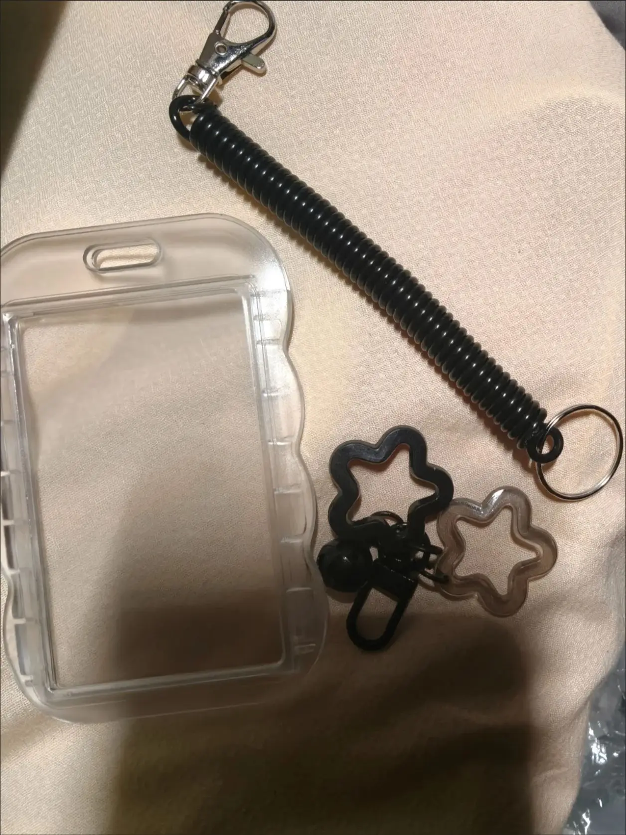 Porta carnet transparente con llavero para tarjeta de identificación - imagen 5