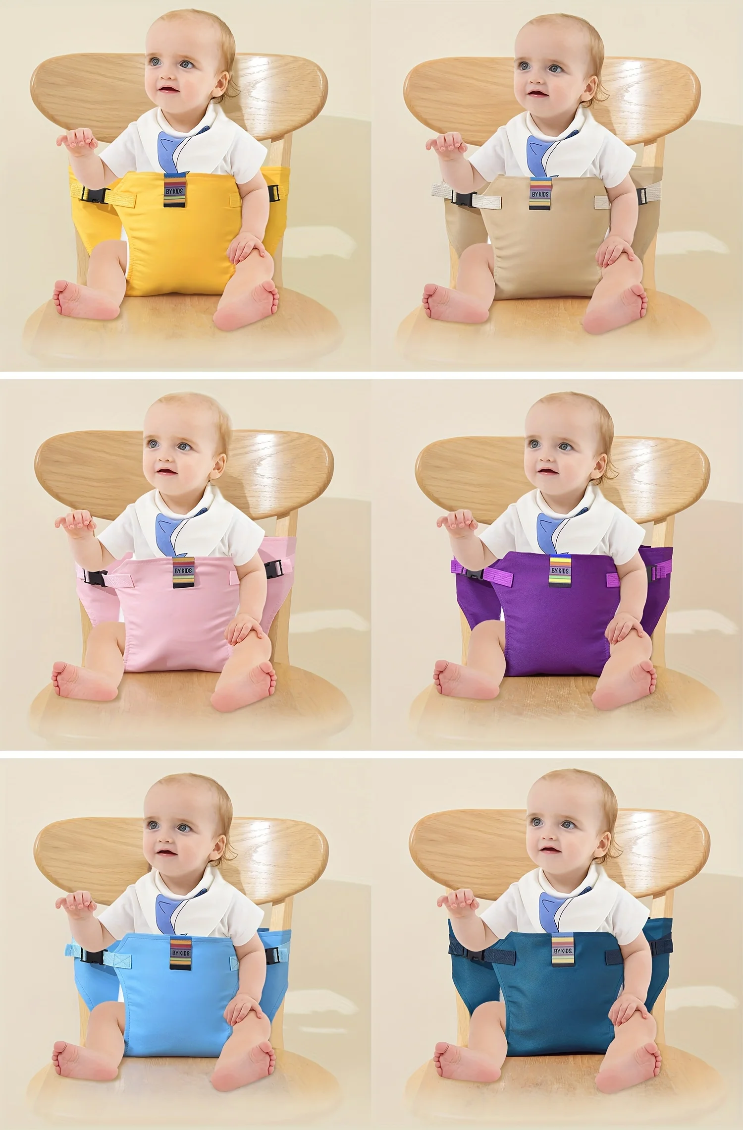 Cinturón seguridad universal para silla de comer portátil bebé niño - imagen 3
