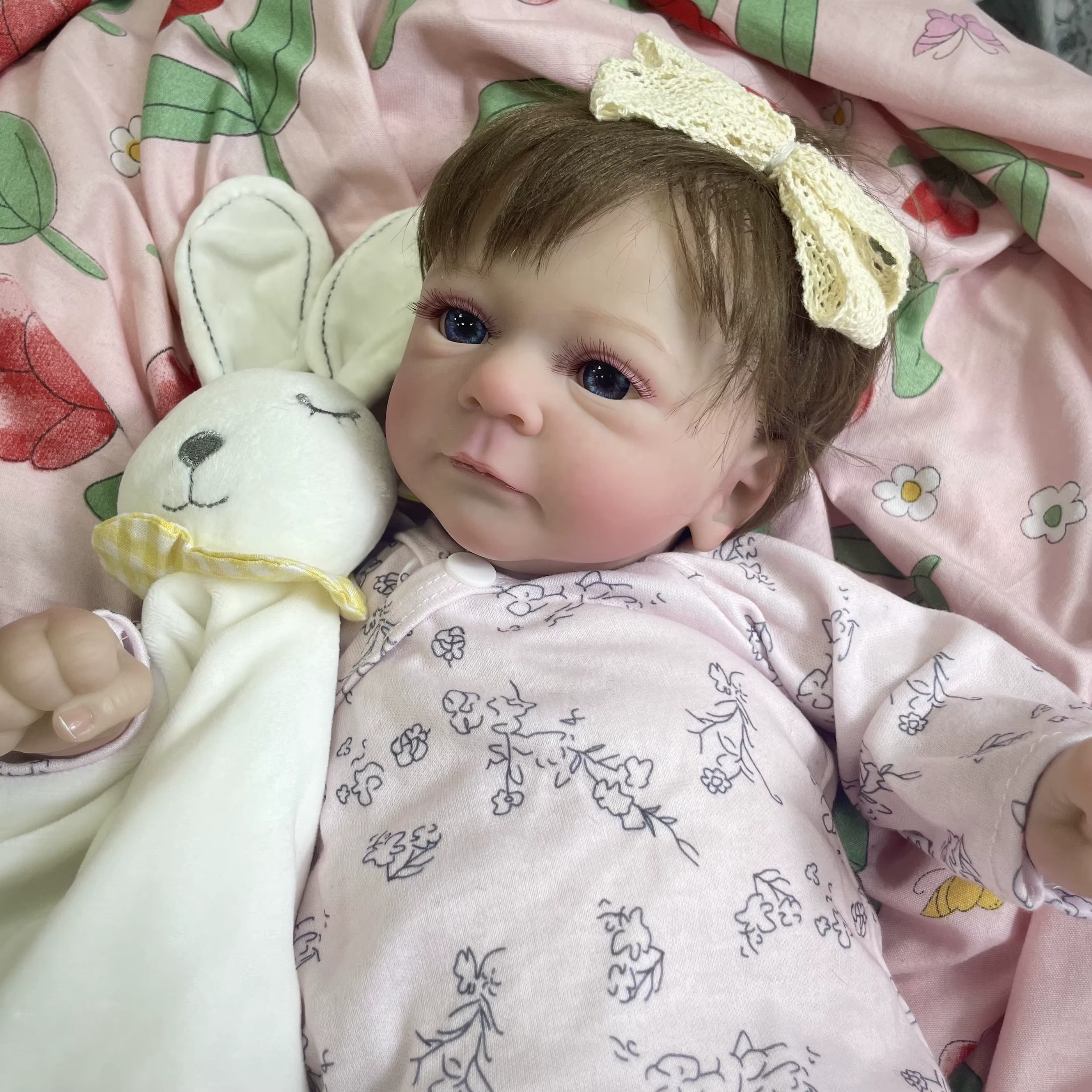 Muñeca Reborn Felicia realista de vinilo y tela – regalo - imagen 5
