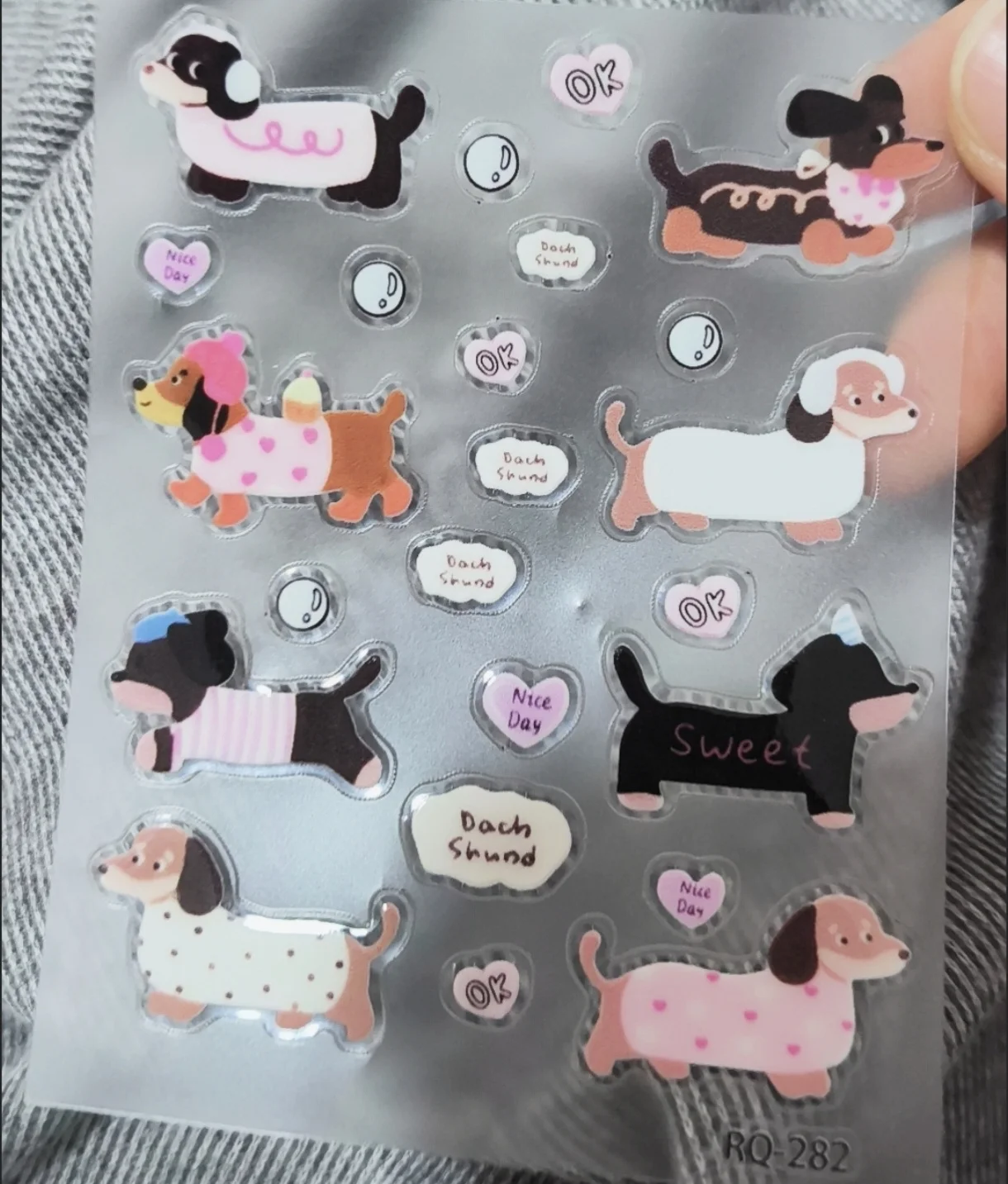 Pegatinas 3D de perros con manchas para agendas y cuadernos - imagen 5
