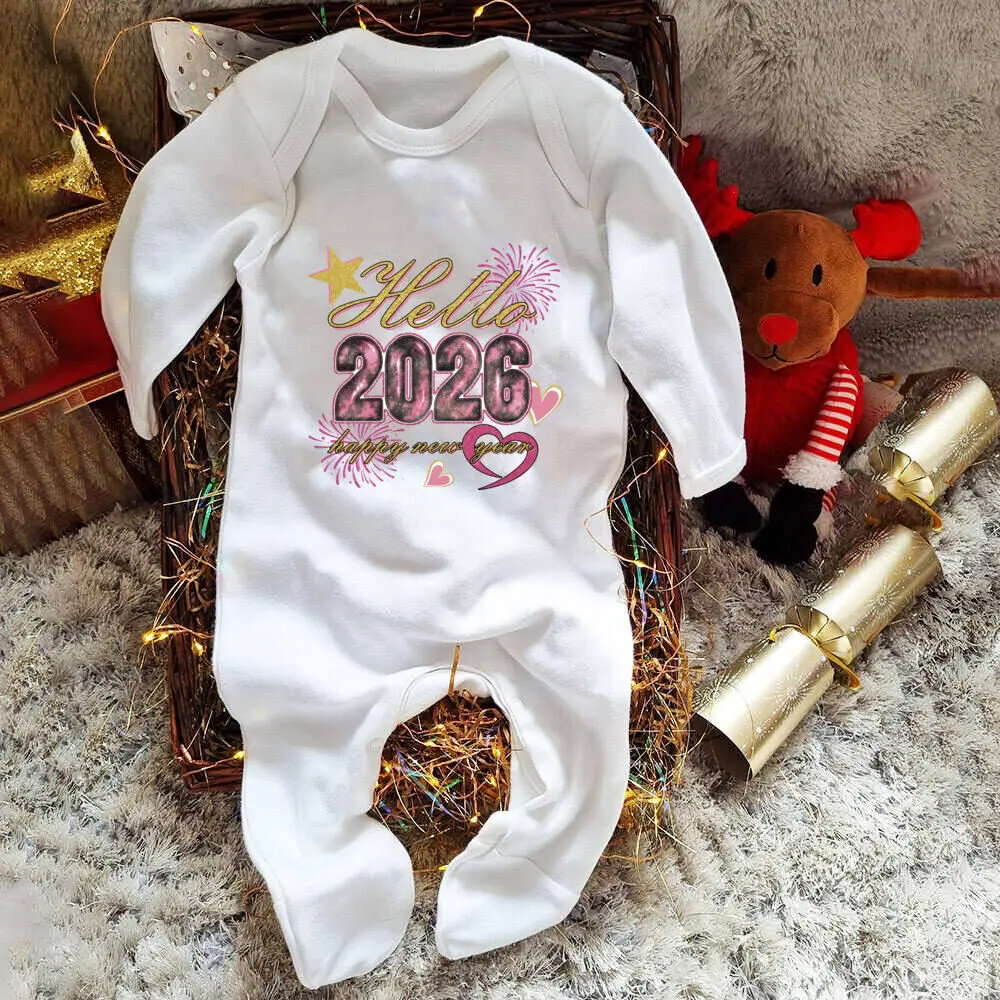Babygrow pelele de bebé invierno Mi primer traje de dormir para fiesta - imagen 2