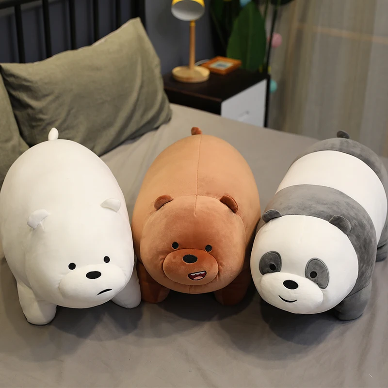 Peluche oso polar gigante We Bare Bears ultra suave para sofá - imagen 4