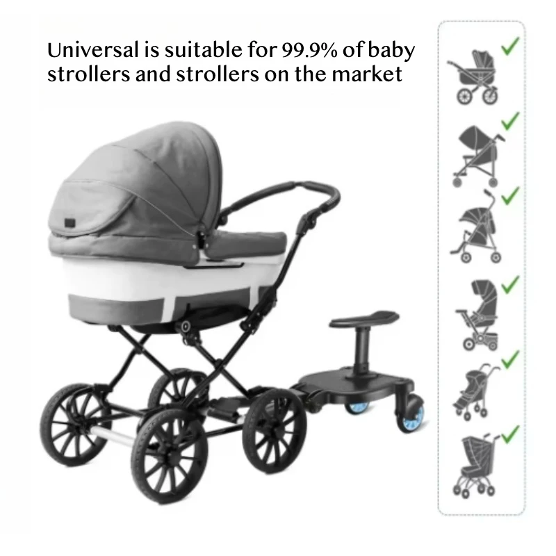 Plataforma antideslizante universal para cochecito de segundo niño - imagen 2